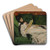 Femme Lisant by Rupert Bunny Art Drink Coaster set Femme Lisant by Rupert Bunny Art Drink Coaster set