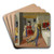 The Feast of Herod and the Beheading of Saint John the Baptist by Benozzo Gozzoli Art Drink Coaster set