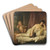 Portrait of Anna Lampel (d.1800), actress by Marcello Bacciarelli Art Drink Coaster set Portrait of Anna Lampel (d.1800), actress by Marcello Bacciarelli Art Drink Coaster set