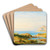 Seelandschaft Cefal, Sicily by Carl Morgenstern Art Drink Coaster set