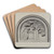 Carving for a Tombstone by Gordena Jackson Art Drink Coaster set