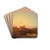 View of the temples of Agrigento by Valentin Ruths Drink Coasters - set of 4 View of the temples of Agrigento by Valentin Ruths Drink Coasters - set of 4