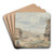 Part of the Colosseum with the Arch of Constantine and Arch of Titus in the Distance, Rome by Carlo Labruzzi Art Drink Coaster set