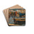 The Harbour of Kraljevica by Menci Clement Crni Drink Coasters - set of 4