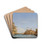 Venice, a view of the Grand Canal with Santa Maria della Salute by Giovanni Grubacs Drink Coasters - set of 4