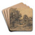 Dorf by Josef Willroider Art Drink Coaster set
