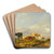 Cattle In A Kent Meadow by Thomas Sidney Cooper Art Drink Coaster set