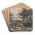 Landscape with Trees and two Figures by Dr. Thomas Monro Art Drink Coaster set