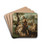 The baptism of Christ by Circle of Maarten van Heemskerck Drink Coasters - set of 4