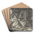Isaac blessing Jacob by Johann Georg Trautmann Art Drink Coaster set