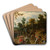Landscape with Travellers Attacked by Robbers by Sebastian Vrancx Art Drink Coaster set