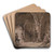 Medieval Figures in a Crypt by James Pattison Cockburn Art Drink Coaster set Medieval Figures in a Crypt by James Pattison Cockburn Art Drink Coaster set