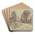 Dorpsweg met bomen by Jan Veth Art Drink Coaster set Dorpsweg met bomen by Jan Veth Art Drink Coaster set