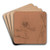 Studies for a Boatman by Otto Greiner Art Drink Coaster set