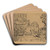 De gulzigheid by James Ensor Art Drink Coaster set
