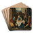 The Adoration Of The Magi by Follower of Lucas van Leyden Art Drink Coaster set