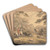 Foxhunting; Breaking Cover by Samuel Howitt Art Drink Coaster set