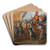 The Cycle Of The Vicissitudes Of Human Affairs by Circle of Maarten van Heemskerck Art Drink Coaster set