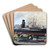 Hafen in Amsterdam by Otto Geigenberger Art Drink Coaster set