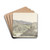 Italiaans landschap bij Subiaco by Josephus Augustus Knip Drink Coasters - set of 4 Italiaans landschap bij Subiaco by Josephus Augustus Knip Drink Coasters - set of 4
