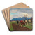 Pflgender Bauer by Otto Strtzel Art Drink Coaster set
