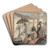 Passengers aboard the Nile steamer by Charles Dyce Art Drink Coaster set