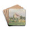 Kirche in Staatz by Eugen Jettel Drink Coasters - set of 4
