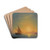 Sunset Over Ischia by Ivan Konstantinovich Aivazovsky Drink Coasters - set of 4 Sunset Over Ischia by Ivan Konstantinovich Aivazovsky Drink Coasters - set of 4