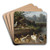 Enten am Bach by Carl Jutz Art Drink Coaster set Enten am Bach by Carl Jutz Art Drink Coaster set