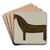 Toy Horse by Frank Budash Art Drink Coaster set
