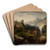 Smugglers in the Tatra Mountains by Alfred Schoupp Art Drink Coaster set