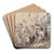 Le retour de la prise de la Bastille by Paul Delaroche Art Drink Coaster set