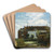 A FarmAlong A Canal In A Polder Landscape by Johan Hendrik Weissenbruch Art Drink Coaster set A FarmAlong A Canal In A Polder Landscape by Johan Hendrik Weissenbruch Art Drink Coaster set