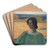 Meditation by Henri Martin Art Drink Coaster set Meditation by Henri Martin Art Drink Coaster set