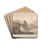 Figures in a Rocky Romantic Landscape by Robert Adam Drink Coasters - set of 4
