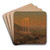 Classical Ruins, Syria by Frederic Edwin Church Art Drink Coaster set