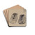 Booties by Margaret Knapp Drink Coasters - set of 4