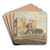 The Great Villa of the Quintilii on the Appian Way by Carlo Labruzzi Art Drink Coaster set