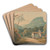 The Hermitage at Frascati by John Warwick Smith Art Drink Coaster set