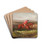 Jumping a ditch by William Shayer Drink Coasters - set of 4