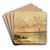 Sunset, Shinnecock Bay by Alfred Thompson Bricher Art Drink Coaster set