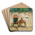 Horseman At A Fountain by Alberto Pasini Art Drink Coaster set