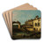 Lock near Dolo by Canaletto Art Drink Coaster set