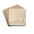 Vue d'un fort en bord de mer by Jacques-Raymond Brascassat Drink Coasters - set of 4