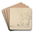 Vue d'un fort en bord de mer by Jacques-Raymond Brascassat Art Drink Coaster set