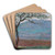 Champ  Giverny by Claude Monet Art Drink Coaster set