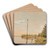 View from Dosseringen near the Sortedam Lake Looking Towards Nrrebro. Study by Christen Kbke Art Drink Coaster set