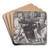 Saints Peter and Paul Seated in a Landscape by Lucas Van Leyden Art Drink Coaster set