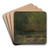 Forest Interior with a Brook by Ladislav Mednynszky Art Drink Coaster set