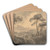 Mountain Landscape with Two Figures on a Winding Road by William Gilpin Art Drink Coaster set Mountain Landscape with Two Figures on a Winding Road by William Gilpin Art Drink Coaster set